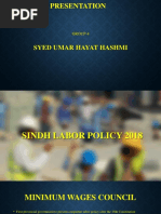 Sindh LAbour Policy 2018 