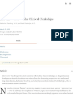 Into the Water — The Clinical Clerkships | NEJM