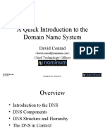 A Quick Introduction To The Domain Name System: David Conrad