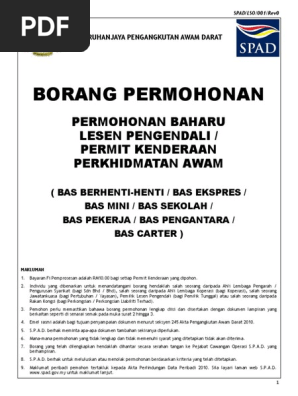001 Permohonanbaharubas Pdf Pdf