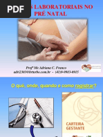 ExamesLaboratoriaisnoPreNatal_ProfAdrianaFranco
