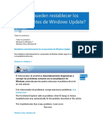 Cómo Se Pueden Restablecer Los Componentes de Windows Update