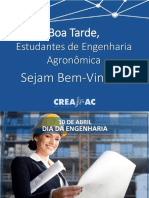 (CREAjr-AC) Palestra para Os Calouros Da Engenharia 2