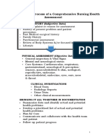 Components and Process of A Comprehensive Nursing Health Assessment