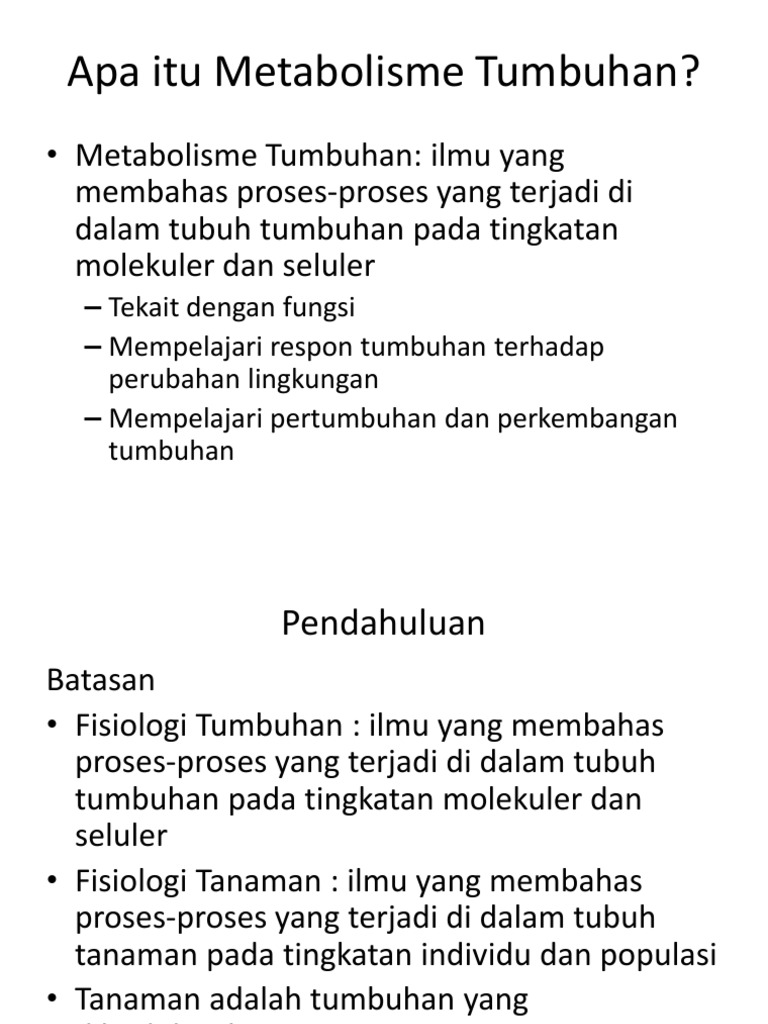 Apa Itu Fisiologi Tumbuhan PDF
