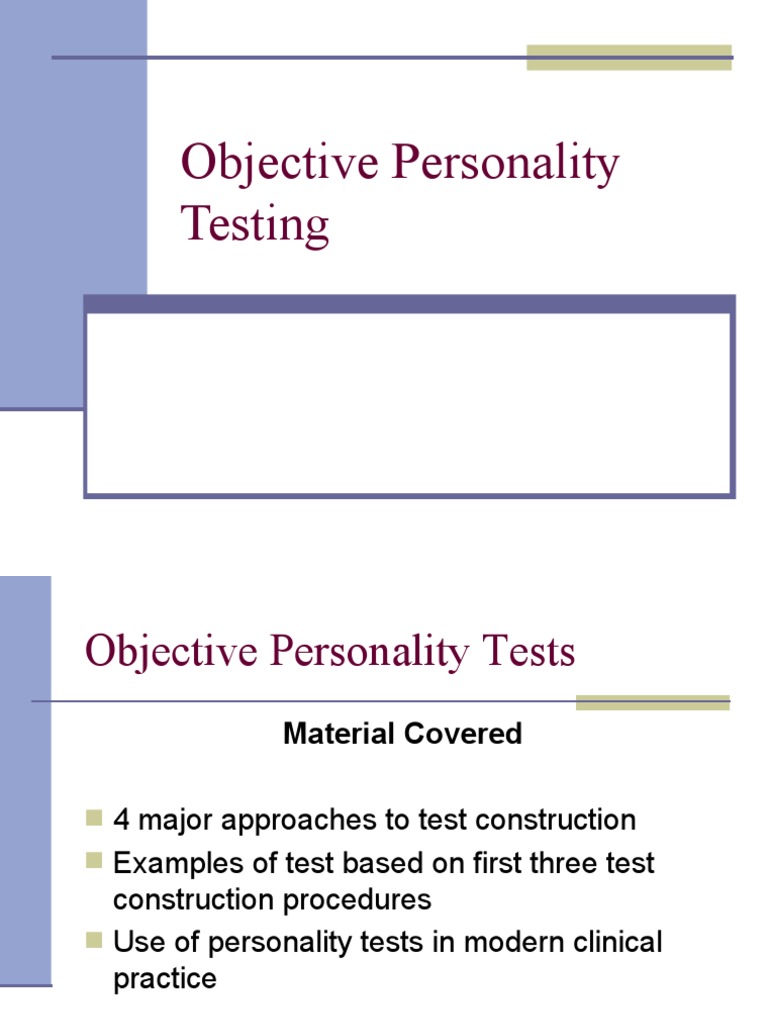 Empirical Keying in Personality Testing | PDF | Psychological ...