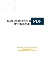Manual ESTILOS de APRENDIZAJE Editado Para Didactica Diversificada