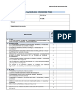Criterios de Evaluación Del Informe de Tesis Dpi