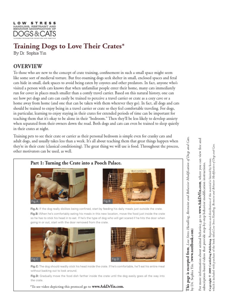 Crate Training - Sophia Yin | Dogs 