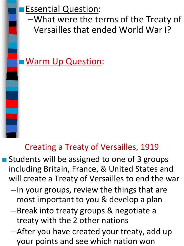Treaty of Versailles 1 | PDF | Treaty Of Versailles | World War I