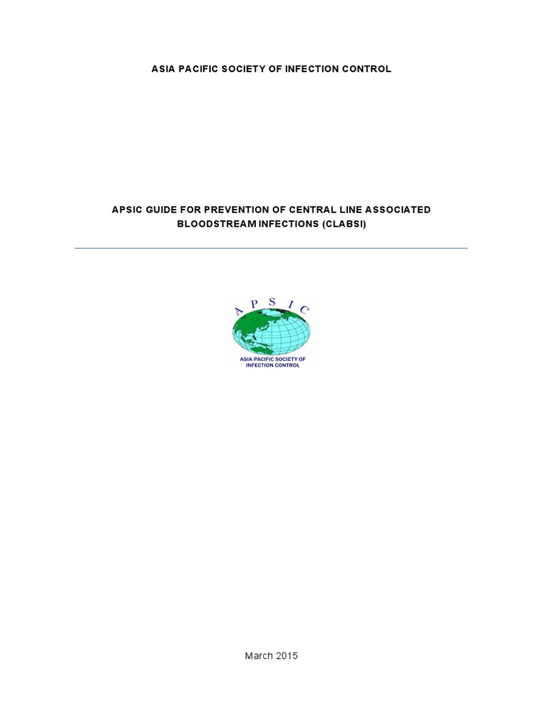APSIC CLABSI Guidelines FINAL 20 Jan 2015 PDF | PDF | Intravenous ...
