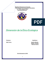 Dimension Etica Ecologica Terminado