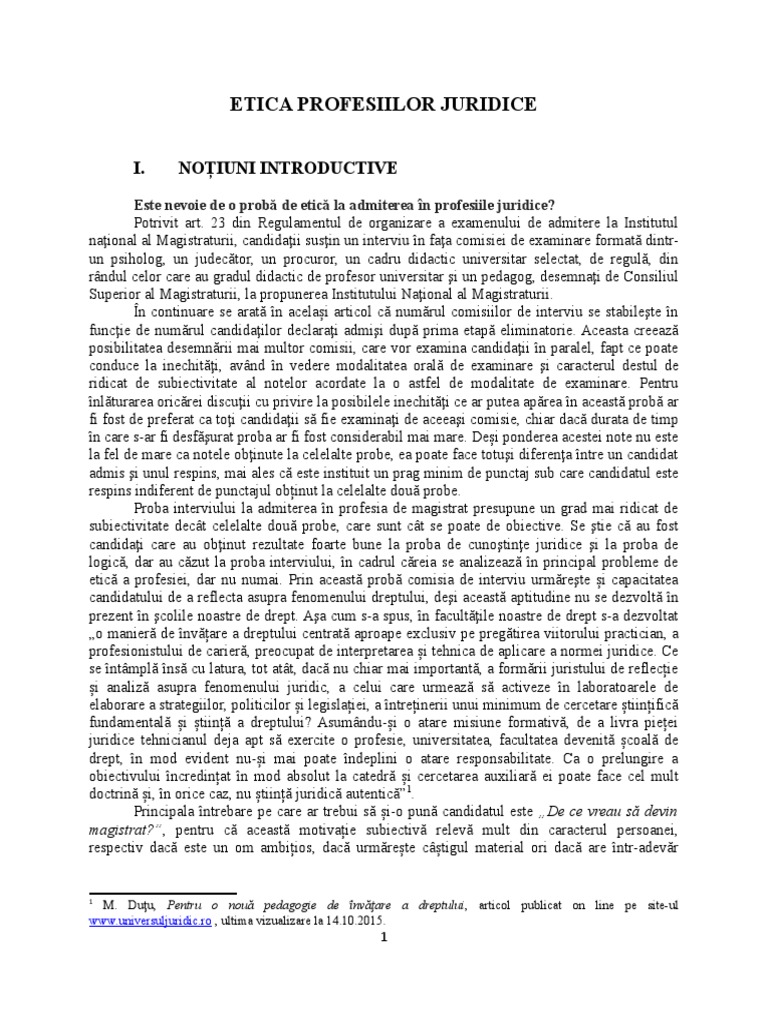 Etica Profesiilor Juridice Docx