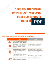 Conoce las diferencias entre AFP y ONP para tomar la mejor decisión de pensiones