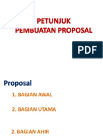Petunjuk Pembuatan Pproposal