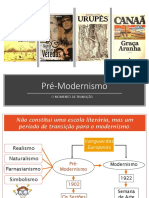 Pré Modernismo