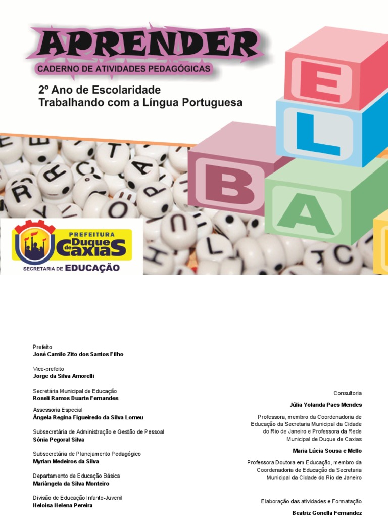 Caderno de Atividades Pedagógicas 2º ano - [Parte III