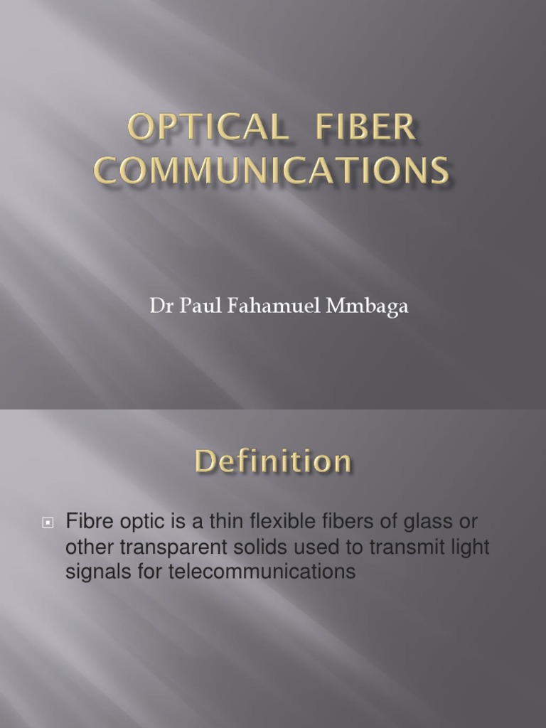 Optic Fiber Communications | Download Free PDF | Optical Fiber | Refraction