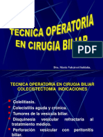 07 Tecnica Operatoria en Cirugia Biliar