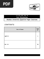 Mumbai University Question Paper Solutions: Data Warehousing