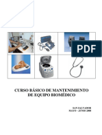 Manual Del Curso de Mantenimiento de Equipo Medicoo Basico