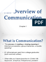 Chapter 1 PPT An Overview of Communication