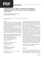 Download Could Kinesio Tape Replace the Bandage in Decongestive Lymphatic Therapy for Breast-cancer-related Lymph Edema by yanikai SN37674584 doc pdf