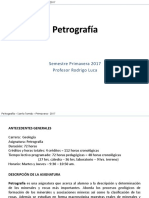 Clase Catedra Curso Petrografia Introduccion