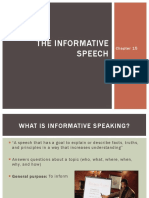 chapter 15 ppt the informative speech