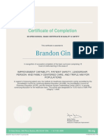Gin-Ihi Certificate - Basic Certificate in Quality Sa