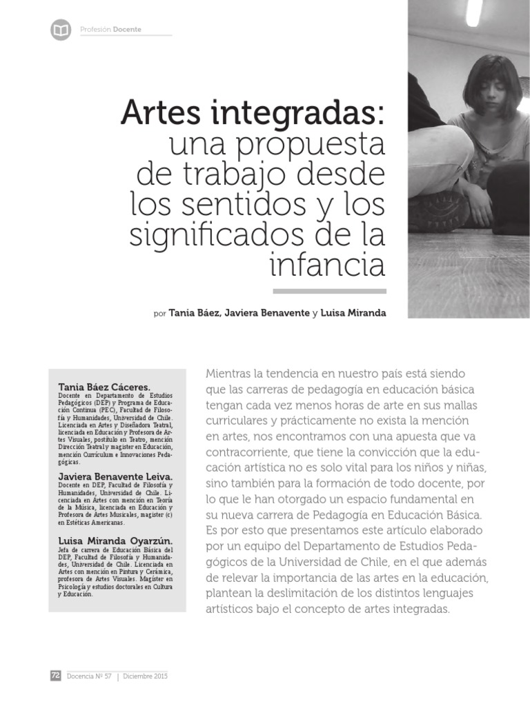 Artes Integradas en Educación Básica | PDF | Plan de estudios ...