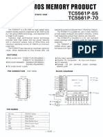 Toshiba Mos Memory Product: TC5561 P-55 TC5561 P-70