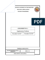 Assignment No. 1: Technological University of The Philippines Ayala BLVD., Ermita, Manila College of Engineering