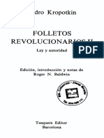 Kropotkin, Piotr - Folletos Revolucionarios 2. Ley y Autoridad (Tusquets, 1977)