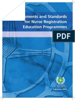 Requirements and Standards for Nurse Registration Education Programmes 3rd E