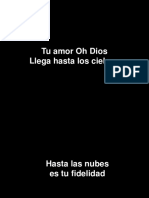 Tu Amor Oh Dios