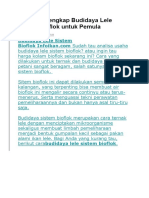 Panduan Lengkap Budidaya Lele Sistem Bioflok Untuk Pemula