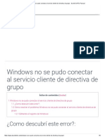 Windows No Se Pudo Conectar Al Servicio Cliente de Directiva de Grupo - David Del Río Pascual