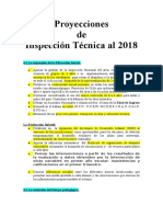 Proyecciones de Inspección Técnica Al 2018