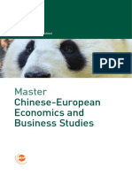 Master: Chinese-European Economics and Business Studies