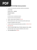 REP=CKG flight release procedure
