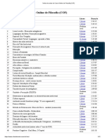 Índice de Aulas Do Curso Online de Filosofia (COF)