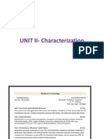 UNIT II-Characterization
