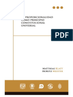 Klatt - Meister - La Proporcionalidad Como Principio Constitucional Universal