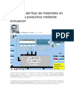 Simulación del flujo de materiales en planta industrial