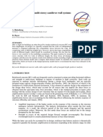 Pushover analysis of multi-storey cantilever wall systems with unequal lengths