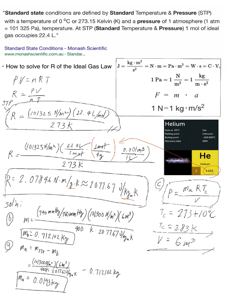 Ideal Gas Constant PDF