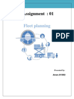 Assignment: 01: Fleet Planning