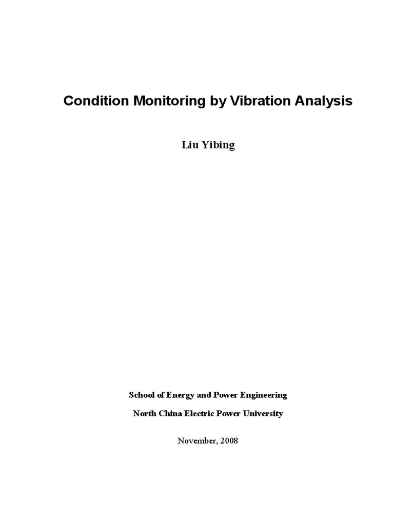 Vibration Analysis for Machine Monitoring | PDF | Normal Mode | Resonance