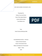 Ensayo Sociedad, Comunicación y Crisis Grupo 1